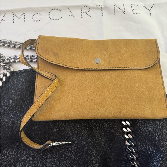 Stella McCartney Black Shimmer Top Handle Bag - Picture 5 of 7